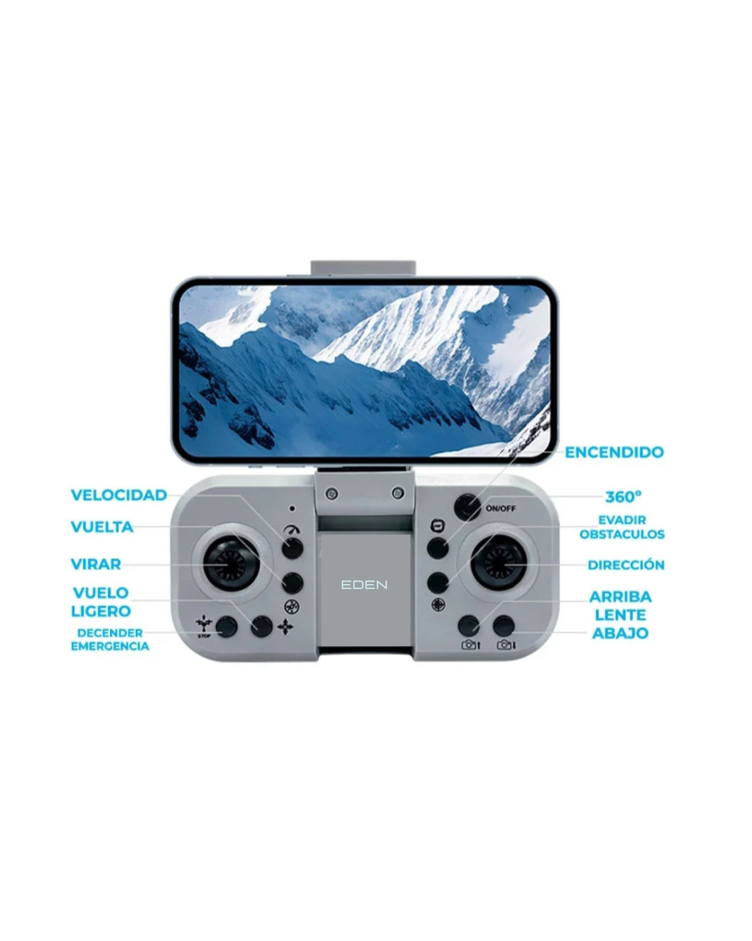 NEO EDEN TECH Drone with HD Dual Camera and 4G WiFi and Remote Control with Cell Phone Holder / jug.wrjrg100