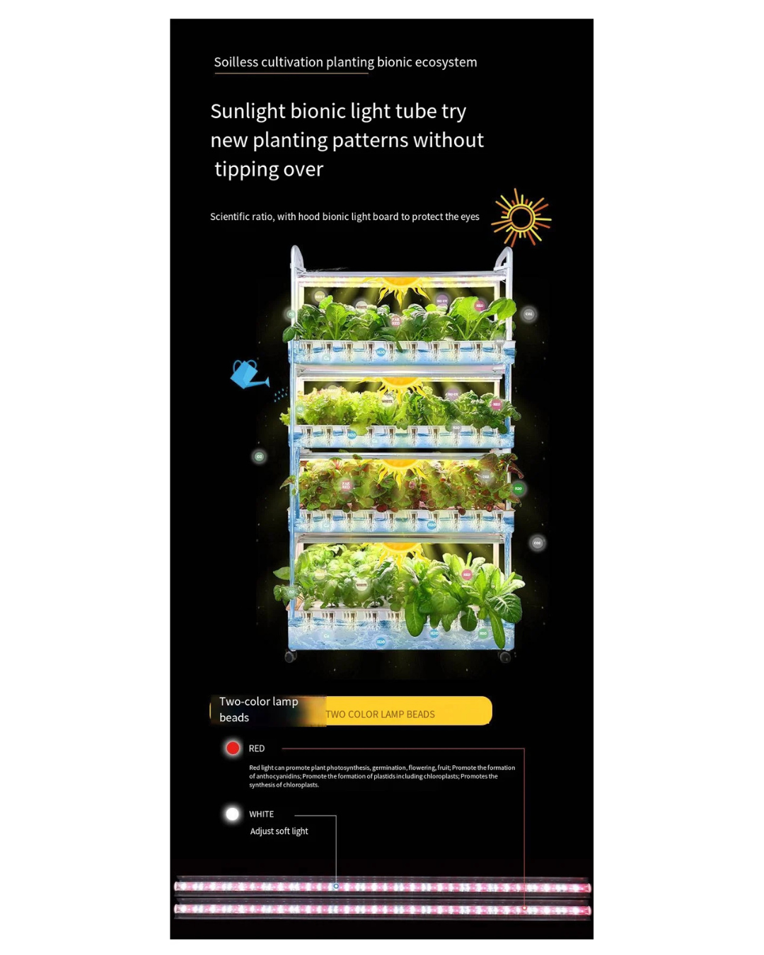 NEO EDEN TECH Hydroponics Growing System Multi-layer Vegetable Planting Box Smart Indoor Planter Vertical Hydroponic Flowerpot Aerobic System