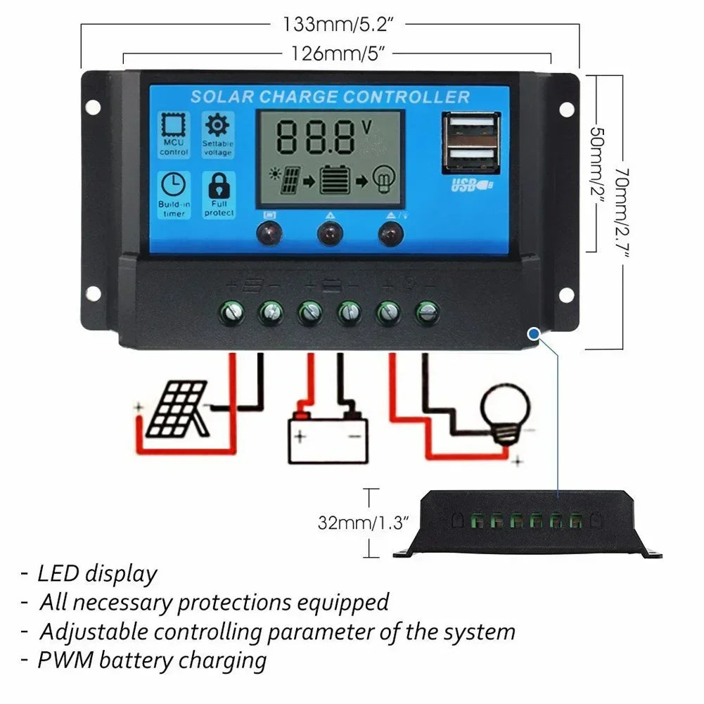 NEO EDEN TECH 2000W Solar Panel System Kits For Home With 1000W 2000W Solar Panel 100A Charge Controller 220V Inverter 10Ah30Ah LFP Battery