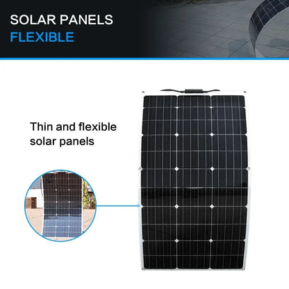 NEO EDEN TECH 2000W Solar Panel System Kits For Home With 1000W 2000W Solar Panel 100A Charge Controller 220V Inverter 10Ah30Ah LFP Battery