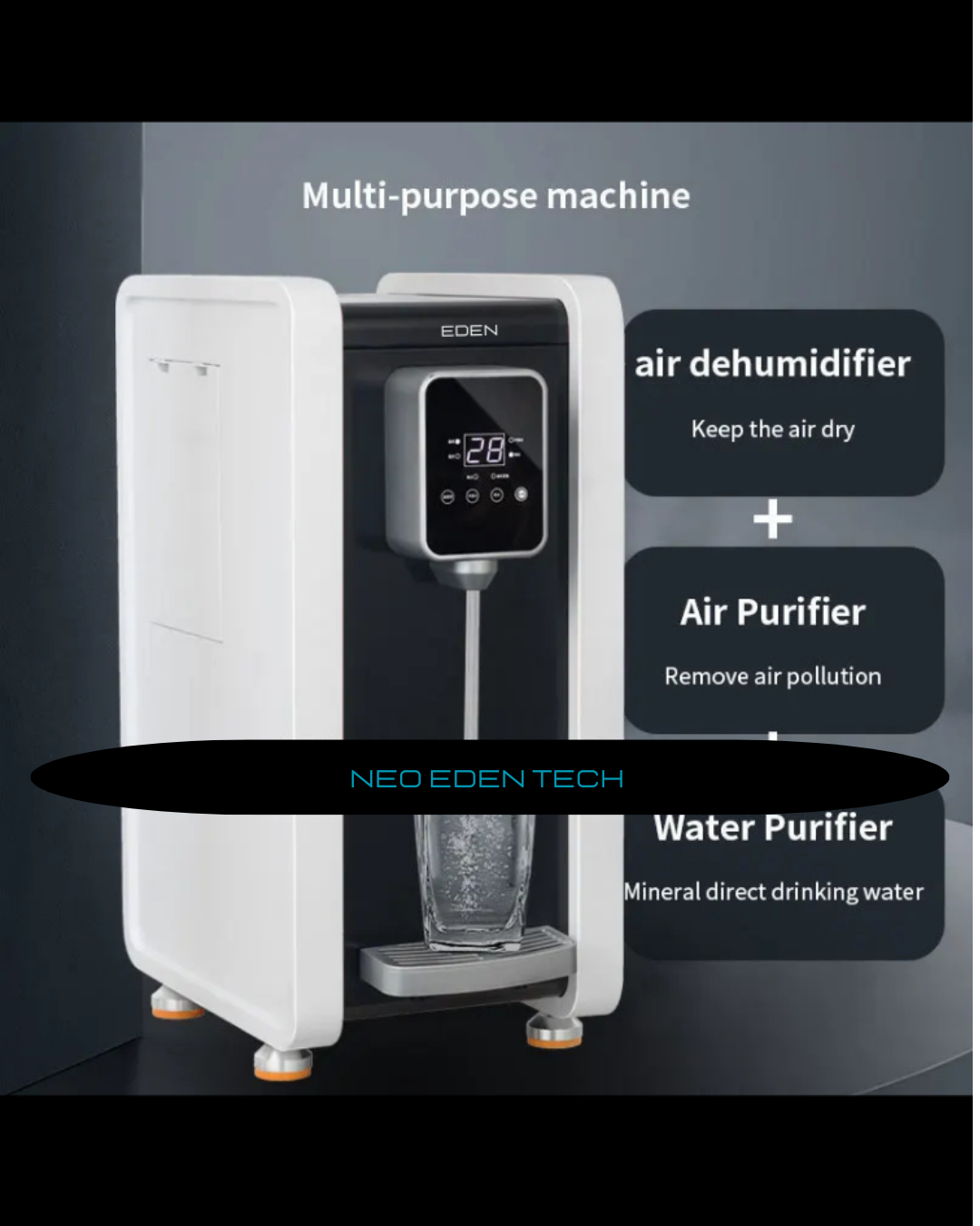 EDEN TECH Air Water Maker Air Dehumidifier Water Waterless Purifier Atmospheric Water Generator