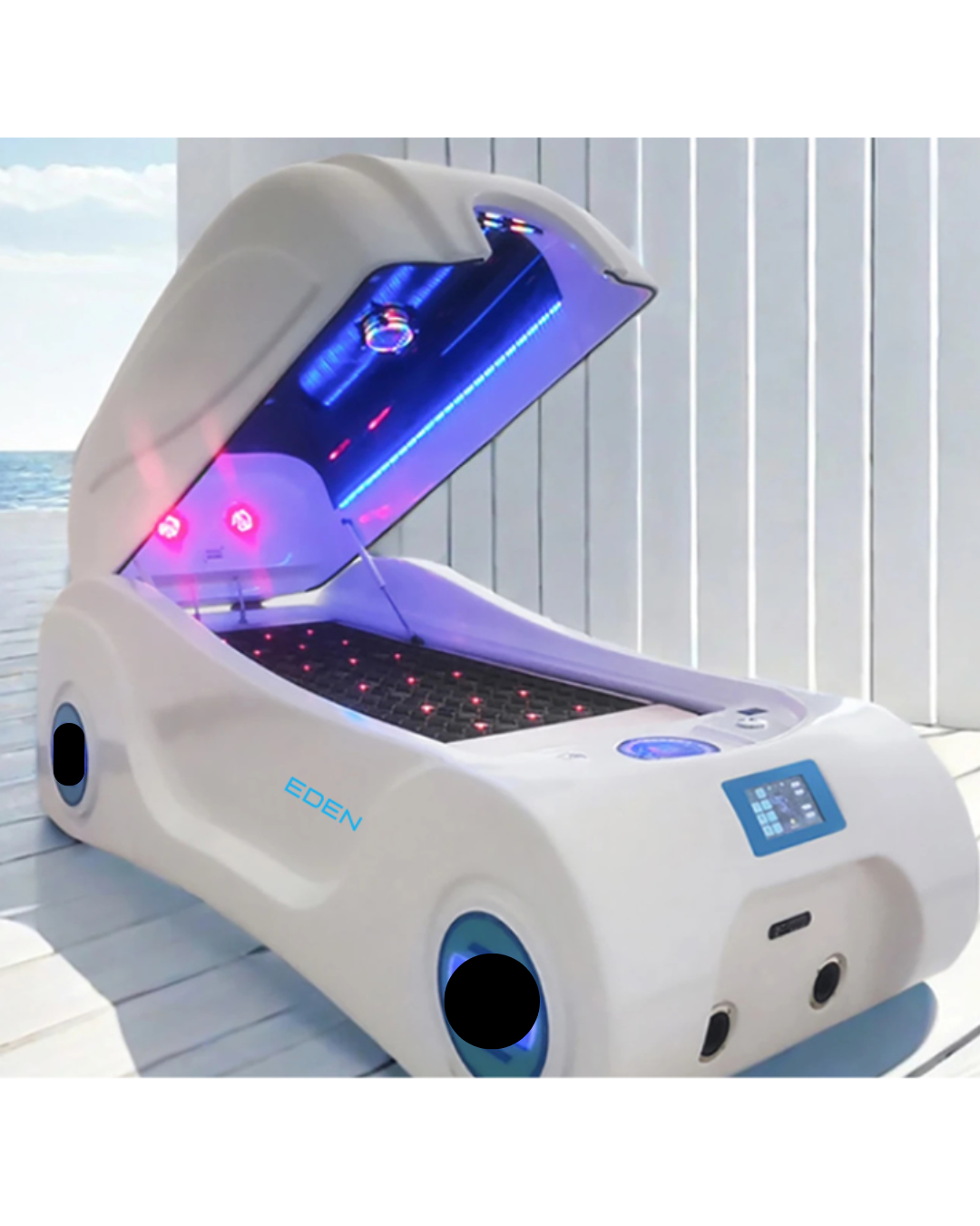 NEO EDEN TECH AI Control Acrylic Infrared Heating Energy Lymphatic Drainage Capsule Ozone Therapy Spa Massage Detox Bed