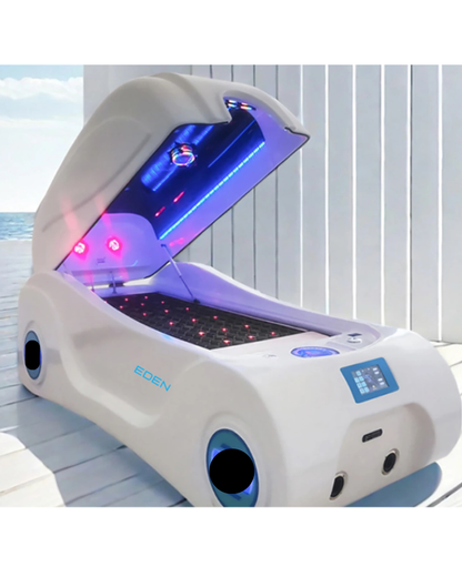 NEO EDEN TECH AI Control Acrylic Infrared Heating Energy Lymphatic Drainage Capsule Ozone Therapy Spa Massage Detox Bed
