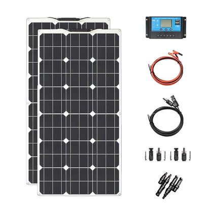 NEO EDEN TECH 2000W Solar Panel System Kits For Home With 1000W 2000W Solar Panel 100A Charge Controller 220V Inverter 10Ah30Ah LFP Battery